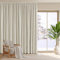 PONY DANCE Übergardinen mit Kräuselband Wohnzimmer Gardinen für Große Fenster 1er-Set H 260 x B 300 cm Vorhang Blickdicht Thermogardine gegen Hitze Verdunklungsvorhänge, Hellbeige