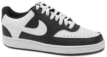 Nike Herren Court Vision Lo Sneaker, Black/White, 40.5 EU