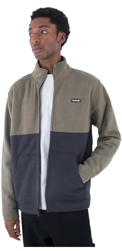 Hurley Herren Alps Block Crew Sweatshirt, Kalamata-meliert, M