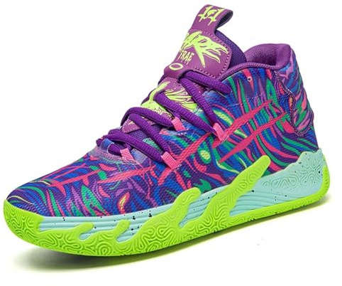 Zapatillas de Baloncesto para Hombre Mujeres clásicas Suela Casuales Moda Zapatos Deporte Antideslizantes,Fitness, Caminar, Informales