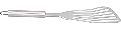 Brrnoo Fiskspatel, Fiskspade i Rostfritt Stål med Handtag, Tjock Polerad Fiskflippa, Stekspad för Campingbakning