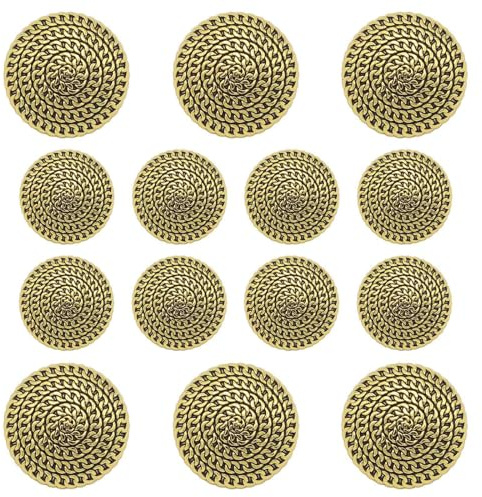 Flying Horse66 14Pcs Blazer Buttons Gold, 18mm 23mm Metal Blazer Buttons