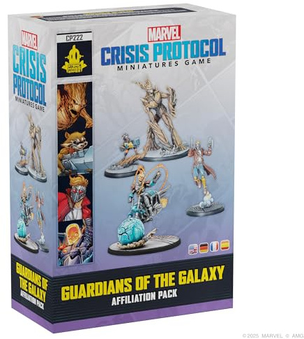 Atomic Mass Games | Marvel Crisis Protocol - Guardians of the Galaxy Affiliation Pack | Miniatures Game | Ages 14+ | 2 Players | 90+ Minutes Playing Time