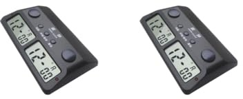 2 set di cronometraggio concorso di scacchi conto alla rovescia per giochi da tavolo funzione memoria