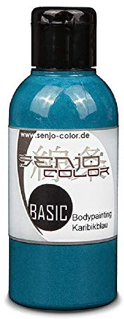 Senjo Color BASIC liquid Body Paint 75ml | Carribean Blue |For Brush and Airbrush | Made in Germany