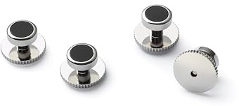 Black Onyx Stone Formal Dress Shirt Studs