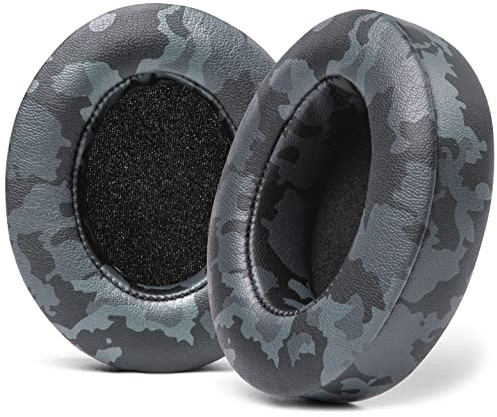 WC Wicked Cushions Replacement Ear Pads for Beats Studio 2 & 3 (B0501, B0500) Wired & Wireless | Does NOT Fit Beats Solo | Softer PU Leather, Enhanced Foam & Stronger Adhesive | Black Camo