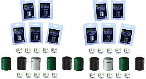 25 x magnetischer Nano 50 Logs Geocaching Versteck Klein Winzig Magnet Behälter