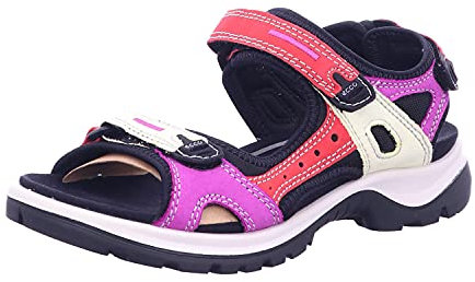 ECCO Damen Offroad Sandalen, Mehrfarbig Hibiscus, 37 EU