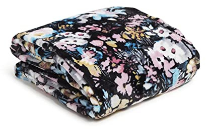 Vera Bradley Women's Fleece Plush Throw Blanket, Artist's Garden, One Size