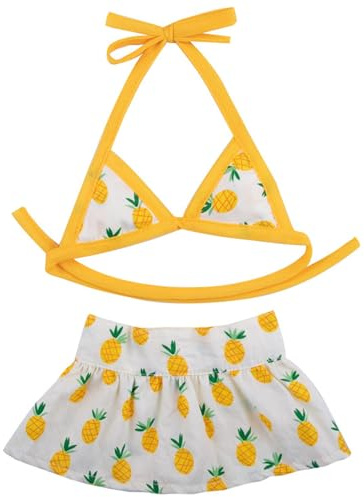 Costume da bagno estivo per cani, costume da bagno per cuccioli di cane, gatto, ananas, M