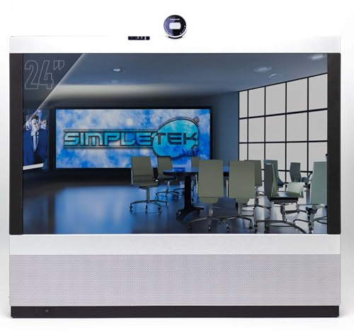 SIMPLETEK - Monitor 24 Full HD Per Conferenze | Telepresence Fotocamera Precision HD Schermo Videoconferenze HDMI DVI LAN (Ricondizionato)