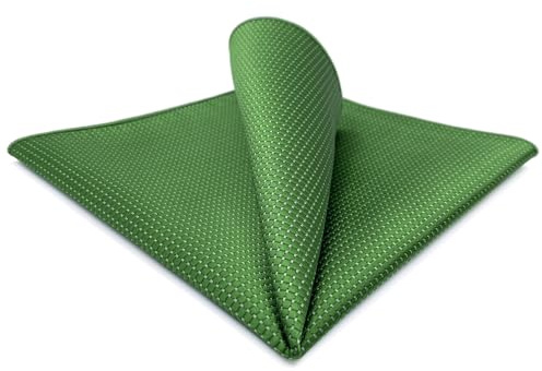 S&W SHLAX&WING Solid Color Green Pocket Square for Men Wedding Prom Party 12.6 Gift for Suit Jacket