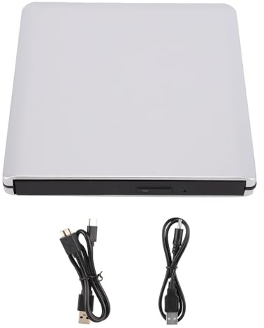YUEHISY Bärbar USB 3.0 Blu Ray DVD CD-enhet, Höghastighetsextern Brännare med 3D-stöd, Slim Reader Writer för PC Laptop Desktop