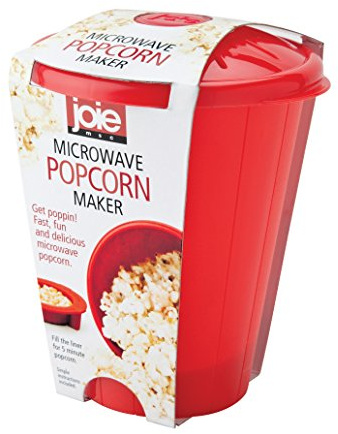 MSC International 14001 Joie Microwave Popcorn Popper Maker, Silicone, Makes 4-Cups