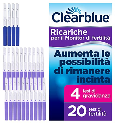 20 Fruchtbarkeitstests für die Ovulation und 4 Clearblue Schwangerschaftstests zur Verwendung mit Clearblue Advanced Fruchtbarkeits-Monitor, 24 Sticks (Monitor separat erhältlich)