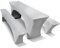 TEXMAXX® Stretch Hussen Bierzeltgarnitur 3-teiliges Set - 50 cm x 220 cm in grau / 2 Bierbank Hussen & Biertisch Husse/Tischdecke Biertisch und Bierbank Auflagen/Hussen für Biertisch