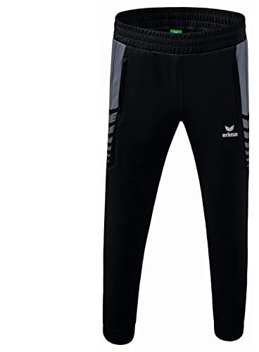 Erima Herren Six Wings Funktionelle Trainingshose (1102203), schwarz/Slate Grey, L