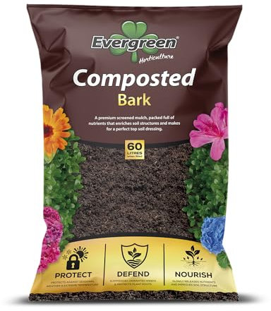 Evergreen Composted Bark 60 Litre Size