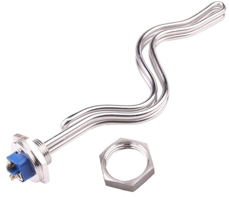 Calentador De Agua De Inmersión De Rosca NPT De 240 V, Elemento Calefactor De Ondulación Plegada Con Cubierta De Acero Inoxidable, 4,5/5,5/6,5 KW.(With locknut,4.5KW)