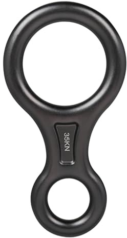 KIXZSAZ Descente en Forme de 8 - Accessoires d'escalade | kN - Assurage et sécurité lors de la descente en rappel - Plaque de gréement alliage d'aluminium - Escalade rocher et