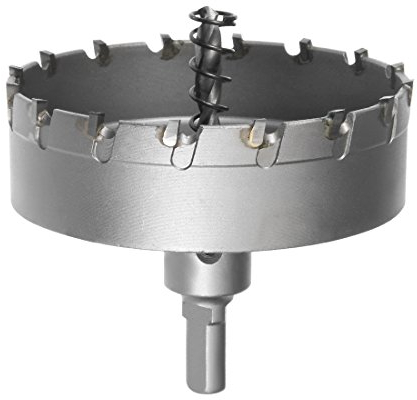 sourcing map 90mm Carburo Agujero Cortador, Agujero Sierras para 2mm Inoxidable Acero Lámina Metal