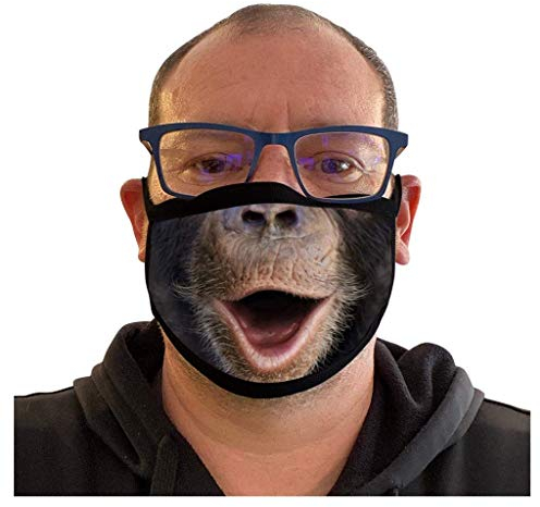 Lulupi Mundschutz Multifunktionstuch 3D Animal Print Maske Waschbar Wiederverwendbar Stoffmaske Baumwolle Atmungsaktiv Mund-Nasenschutz Schmetterling Tiermotiv Halstuch Schals Herren Damen