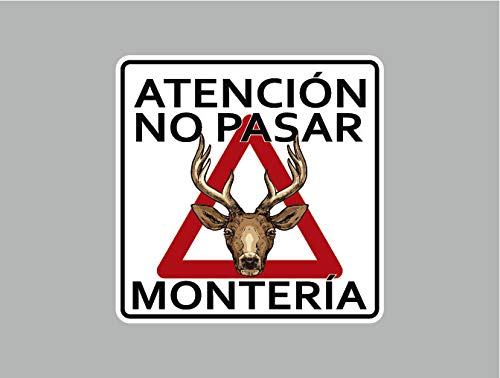 Oedim Panneau d'avertissement pour ne pas passer de pièces de monnaie Cerf 40 x 40 cm Finca Privada Coto Privado Chasse active Panneau en aluminium blanc résistant de 3 mm Durable et économique