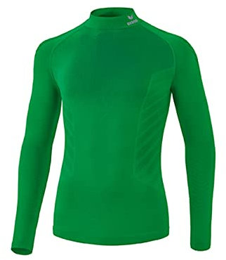 Erima Unisex Kinder Athletic Longsleeve 2.0 Turtleneck Funktionsunterwäsche (2252114), smaragd, XXS
