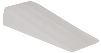 Amig Retenedor de Cuña de Plástico en Color Transparente en Pendiente con Marcas Antideslizantes para Puertas de Paso de Interior, Protege Paredes y Muebles