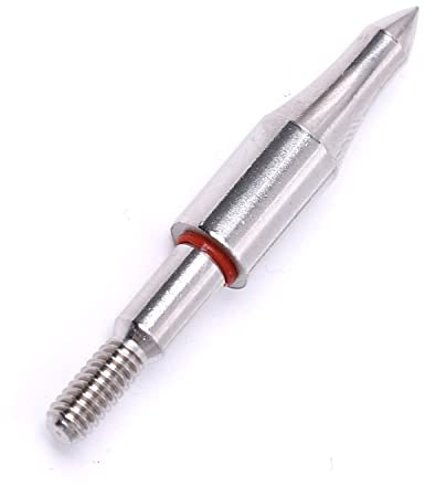 ACCMOS Acero 75 100 125 150 200 250 300 Grain Tiro al Arco Puntos de Campo, 8-32 Atornillar Objetivo Práctica Broadheads, para Arco Compuesto Arco Recurvo Caza y Práctica de Tiro (6pc, 150grain)