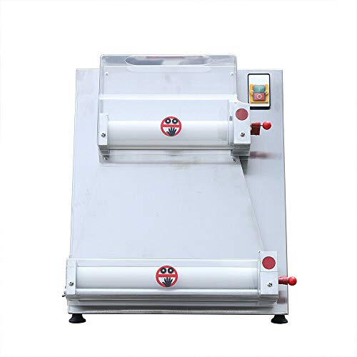 CNCEST Pizza Press Machine, Commercial Dough Roller Sheeter,3-15 inchs Pizza Dough Press Machine,Pastry Flattening Presser Dough Roller Sheeter Equipment for Make Noodle Pizza Bread Pasta