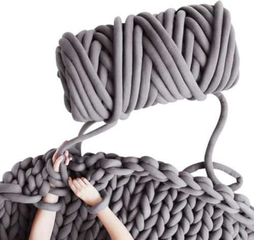 RANJIMA Chunky Yarn - Gomitolo di lana spessa da 500 g/25 m, ideale come regalo di San Valentino per lui e per lei, per principianti, coperte, borsa