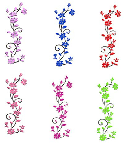 Veemoon Rose Wandaufkleber Abnehmbare 3d Rattan Wandtattoos Für Tv Hintergrund Wohnzimmer