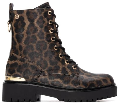 XTI - Stivaletti casual Donna Leopardo - Scarpe comode e versatili - Moda casual - Modello 14439103 (Misurare 39)