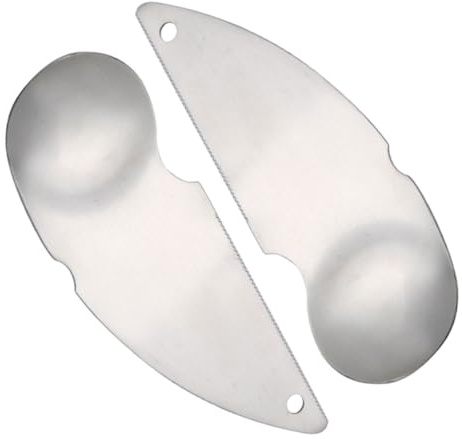 MUELODSIC Pelador de Kiwis de Acero Inoxidable 2 Unidades Cuchara para Carne y Fruta Herramienta Manual para Pelar y Cortar Kiwi y Cítricos Utensilio Práctico de Cocina