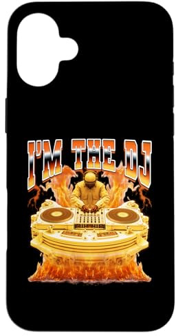 I'm The DJ Discjockey Disc Jockey Tourne-Disque années 90 Bootleg Coque pour iPhone 16 Plus