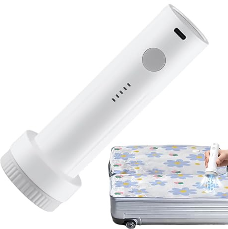 Travel Vacuum Pump | 6000Pa Handheld Cordless Sealing Machine - 25W 1500mAh Vacuum Storage Bag Pump - for Home Clothes Blankets Shirts Coats Scarves Jackets Pants Travel