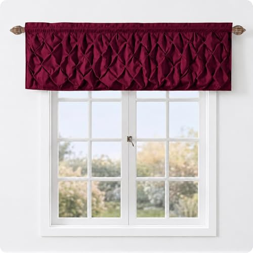 VCNY Home da Finestra mantovana, Burgundy, 60 x 20