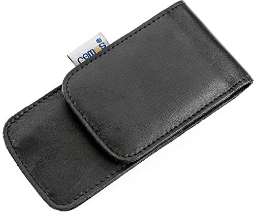 REMOS Nageletui leer aus echtem Leder zum Bestücken mit 3 Instrumenten - schwarz
