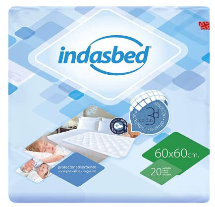 Indasbed Protector Cama, 60 x 60 cm - 20 Unidades