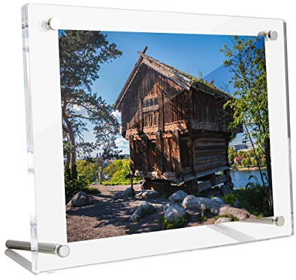 HIIMIEI Cornici per Foto Formato A4 in Acrilico Cornice 21 x 29.7 cm Colore Trasparente