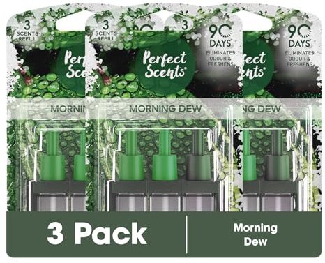 Perfect Scents 3 Scents Lufterfrischer-Nachfüllpackung, kompatibel mit 3volution Morning Dew, 20 ml
