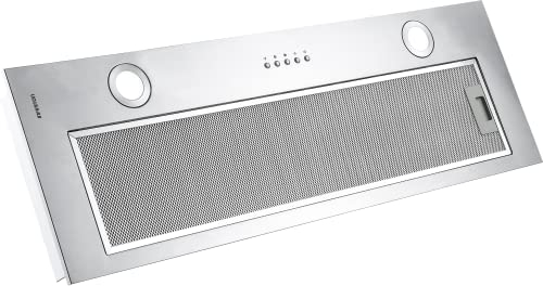 INFINITON CMPG-907 – Campana de grupo filtrante, Inox, 145W, 3 velocidades, 720m³/h de extracción, Filtro de aluminio 5 capas, 2 luces LED, Ancho 90cm, A+