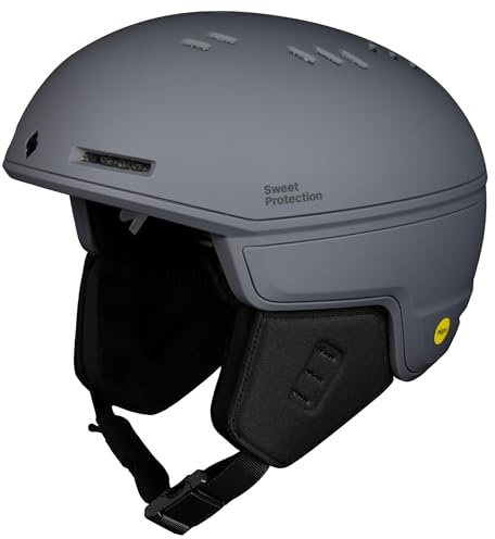 Sweet Protection Adapter MIPS Casco da sci e snowboard per adulti, con 19 prese d'aria regolabili e integrazione di occhiali, per uomini e donne, grafite, M