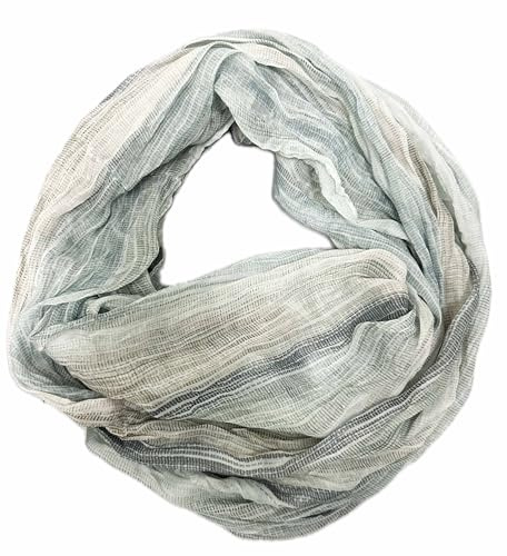 J26 ränder silke loop regnbåge gradient sommar vår halsduk förlopp silke enfärgad rund halsduk tubhalsduk stola lätt 2025 ny, B grå, one size