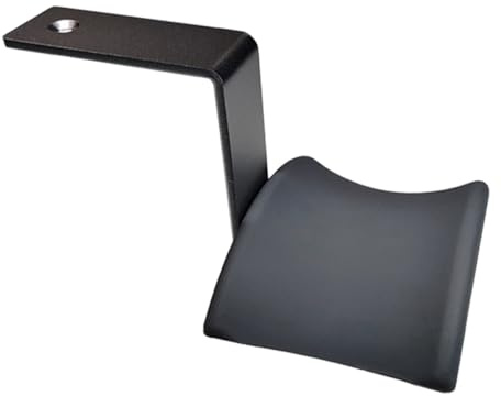 MOLUCKFU Supporto Per Cuffie in Metallo Gancio Porta Cuffie Resistente Adesivo e Vite Per Monitor Pc e Scrivania Uso Casa Ufficio Nero