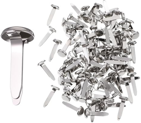 WJIAAA 200Pcs Split Pins, Round Paper Fasteners Scrapbooking Brads, Mini Round Head Metal Split Pins for Craft Art Crafting School Project Decorative Photo Stamping Scrapbooking DIY Supplies(Colorful)