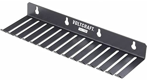 VOLTCRAFT ML-1 SW Messleitungshalter ML-1 SW 14 Aussparungen (73 x 8 mm) (L x B x H) 280 x 85 x 32 mm Schwarz