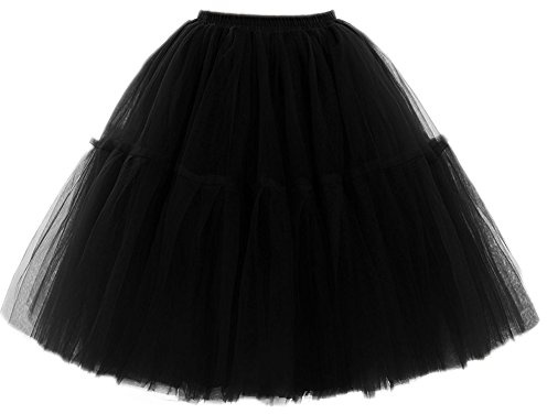 FOLOBE Donna Balletto per Adulti Tutu stratificata Organza Lace Minigonna Principessa Petticoat per Prom Partito Verde Menta